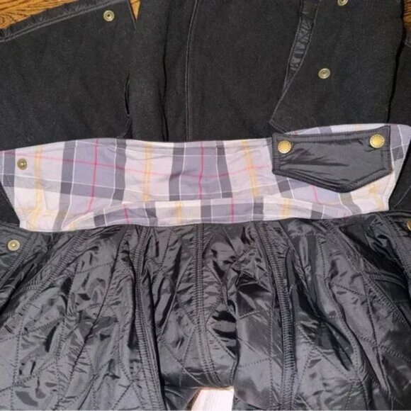 Barbour Beadnell Black Polarquilt Jacket - Size 6 - NWT - Picture 7 of 7